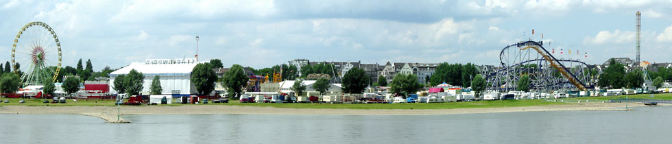 Panorama Düsseldorfer Rheinwiesen